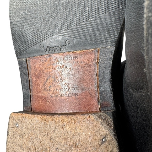 Rag & Bone Black Leather Dartford Chelsea Boots, Size 38 - Picture 6 of 9